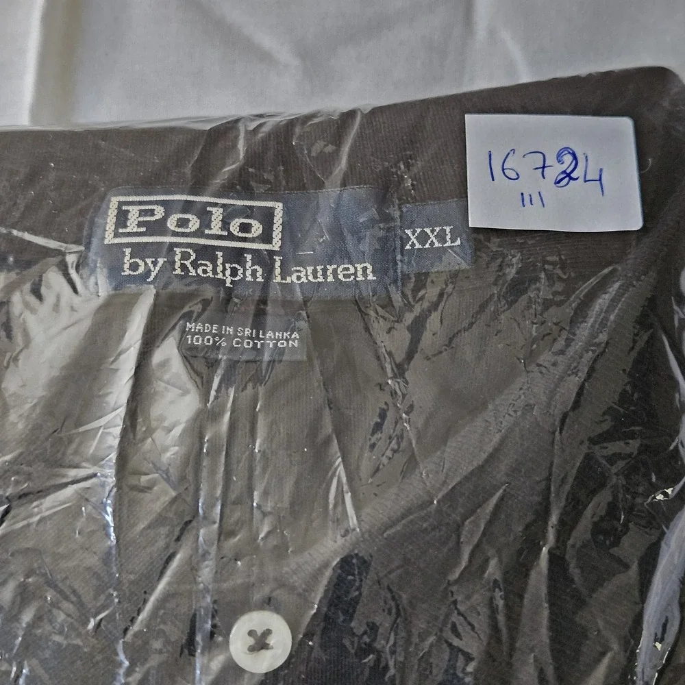 Polo Ralph Lauren Polo Shirt Men XXL Black Cotton Performance Preppy Short Sleev